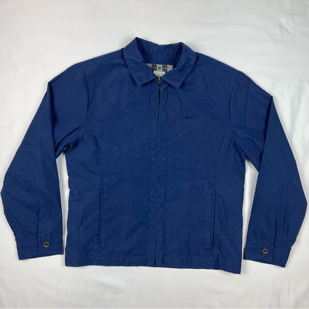 Vtg Nike Golf Womens Harrington Windbreaker Jacket Small Y2K Lined Full Zip B4
